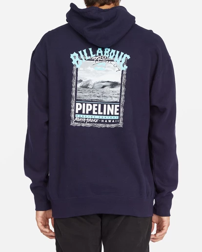 BILLABONG Pipeline Poster Pullover Hoodie NAVY 1 BILLABONG Pipeline Poster Pullover Hoodie NAVY
