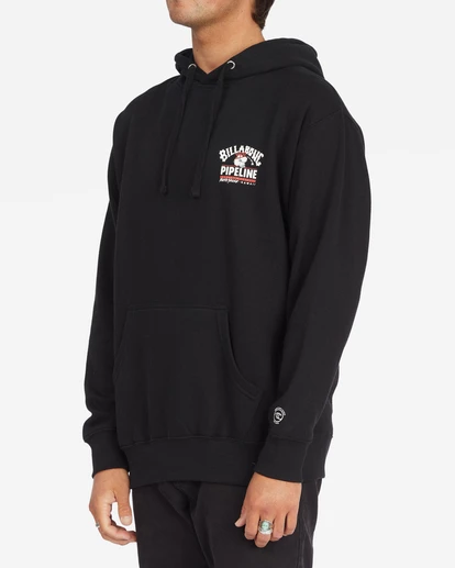 BILLABONG Pipeline Tube Pullover Hoodie BLACK 2 BILLABONG Pipeline Tube Pullover Hoodie BLACK - Image 2