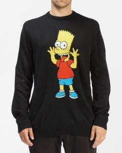 BILLABONG The Simpsons Bart Crewneck Sweater BLACK