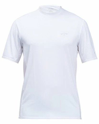 BILLABONG Arch Mesh Short Sleeve Rashguard WHITE 2 BILLABONG Arch Mesh Short Sleeve Rashguard WHITE - Image 2