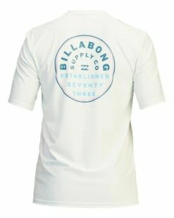 BILLABONG Roto Loose Fit Short Sleeve Rashguard SEAGLASS -Mens Accessories Sales 2022 abywr00107 billabongv sgl bck1 1