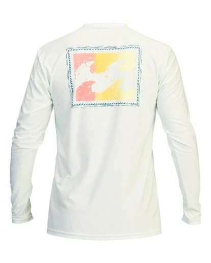BILLABONG Crayon Wave Loose Fit Long Sleeve Rashguard SEAGLASS 2 BILLABONG Crayon Wave Loose Fit Long Sleeve Rashguard SEAGLASS - Image 2