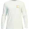 BILLABONG Crayon Wave Loose Fit Long Sleeve Rashguard SEAGLASS