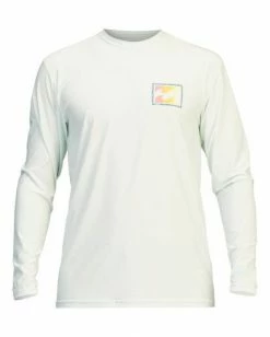 BILLABONG Crayon Wave Loose Fit Long Sleeve Rashguard SEAGLASS