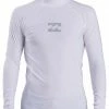 BILLABONG All Day Wave Performance Fit Long Sleeve Rashguard WHITE