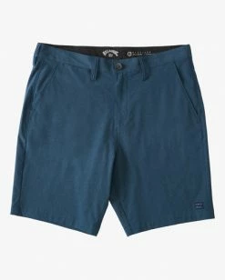 BILLABONG Crossfire Mid Submersible Shorts 19" SMOKE BLUE 30 BILLABONG Crossfire Mid Submersible Shorts 19" SMOKE BLUE -Mens Accessories Sales 2022 abyws00110 billabongf dbl frt1 2