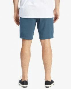 BILLABONG Crossfire Mid Submersible Shorts 19" SMOKE BLUE 27 BILLABONG Crossfire Mid Submersible Shorts 19" SMOKE BLUE -Mens Accessories Sales 2022 abyws00110 billabongw dbl bck1 2