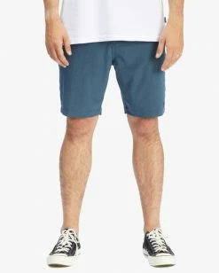 BILLABONG Crossfire Mid Submersible Shorts 19" SMOKE BLUE 22 BILLABONG Crossfire Mid Submersible Shorts 19" SMOKE BLUE -Mens Accessories Sales 2022 abyws00110 billabongw dbl frt1 3