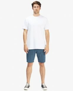 BILLABONG Crossfire Mid Submersible Shorts 19" SMOKE BLUE 26 BILLABONG Crossfire Mid Submersible Shorts 19" SMOKE BLUE -Mens Accessories Sales 2022 abyws00110 billabongw dbl frt9 2