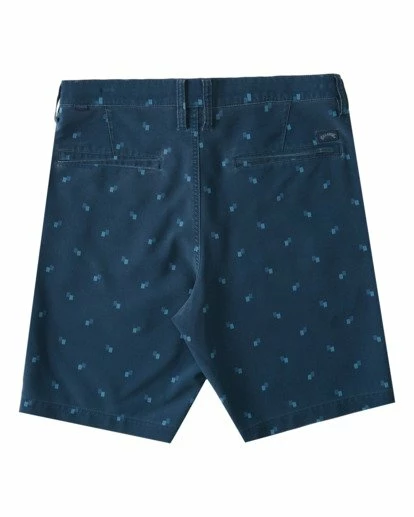 BILLABONG Crossfire Mid Print Walkshorts NAVY 2 BILLABONG Crossfire Mid Print Walkshorts NAVY - Image 2