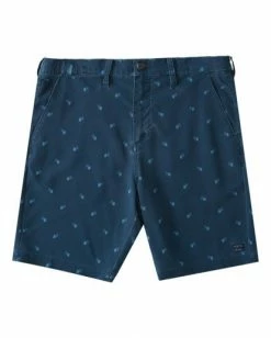BILLABONG Crossfire Mid Print Walkshorts NAVY