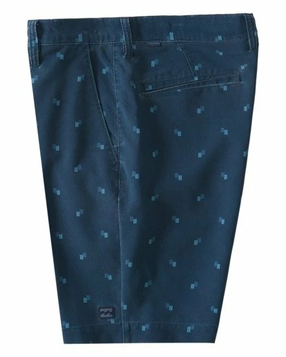 BILLABONG Crossfire Mid Print Walkshorts NAVY 3 BILLABONG Crossfire Mid Print Walkshorts NAVY - Image 3