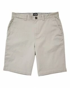 BILLABONG Carter Stretch Shorts 21" GREY HEATHER