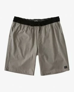 BILLABONG Crossfire Elastic Submersible Shorts 18" MILITARY CAMO -Mens Accessories Sales 2022 abyws00140 billabongf gry frt1 2