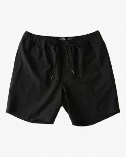BILLABONG A/Div Surftrek Elastic Waist Shorts 17" CHAR -Mens Accessories Sales 2022 abyws00155 billabongf blk frt1 3