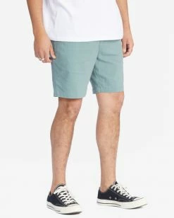 BILLABONG Layback Twill Walkshorts 18" LIGHT MARINE -Mens Accessories Sales 2022 abyws00179 billabongw ble0 sd2