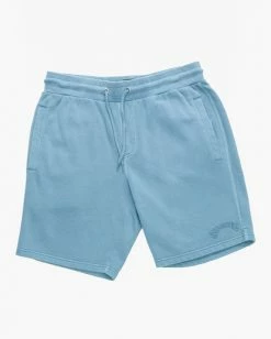 BILLABONG Wave Washed Elastic Sweatshorts SMOKE BLUE