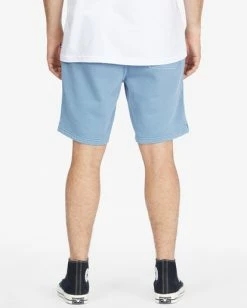 BILLABONG Wave Washed Elastic Sweatshorts SMOKE BLUE -Mens Accessories Sales 2022 abyws00182 billabongw smb bck1 2