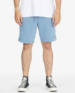 BILLABONG Wave Washed Elastic Sweatshorts SMOKE BLUE -Mens Accessories Sales 2022 abyws00182 billabongw smb frt1 2