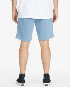 BILLABONG Wave Washed Theme Arch Sweatshorts SMOKE BLUE -Mens Accessories Sales 2022 abyws00183 billabongw smb bck1 3