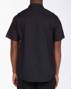 BILLABONG All Day Short Sleeve Shirt TEAL -Mens Accessories Sales 2022 abywt00110 billabongw blk bck1 1