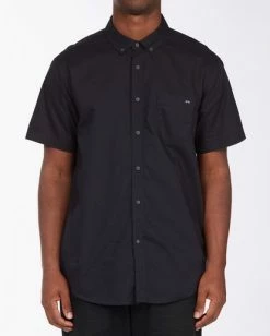 BILLABONG All Day Short Sleeve Shirt TEAL -Mens Accessories Sales 2022 abywt00110 billabongw blk frt1 1
