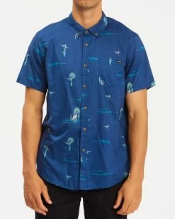 BILLABONG Sundays Mini Short Sleeve Shirt SKY BLUE 33 BILLABONG Sundays Mini Short Sleeve Shirt SKY BLUE -Mens Accessories Sales 2022 abywt00112 billabongw den frt1 3