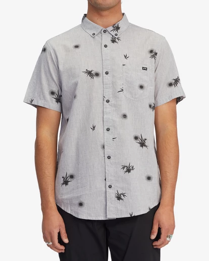 BILLABONG Sundays Mini Short Sleeve Shirt SKY BLUE 3 BILLABONG Sundays Mini Short Sleeve Shirt SKY BLUE - Image 3