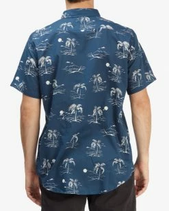 BILLABONG Sundays Mini Short Sleeve Shirt SKY BLUE 40 BILLABONG Sundays Mini Short Sleeve Shirt SKY BLUE -Mens Accessories Sales 2022 abywt00112 billabongw nvw bck1
