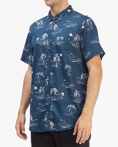 BILLABONG Sundays Mini Short Sleeve Shirt SKY BLUE 17 BILLABONG Sundays Mini Short Sleeve Shirt SKY BLUE - Image 17