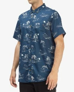 BILLABONG Sundays Mini Short Sleeve Shirt SKY BLUE 39 BILLABONG Sundays Mini Short Sleeve Shirt SKY BLUE -Mens Accessories Sales 2022 abywt00112 billabongw nvw sd3