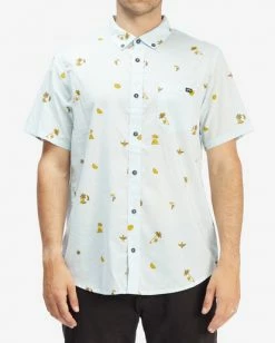 BILLABONG Sundays Mini Short Sleeve Shirt SKY BLUE 28 BILLABONG Sundays Mini Short Sleeve Shirt SKY BLUE -Mens Accessories Sales 2022 abywt00112 billabongw sky frt1 3