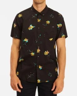 BILLABONG Sundays Mini Short Sleeve Shirt SKY BLUE 36 BILLABONG Sundays Mini Short Sleeve Shirt SKY BLUE -Mens Accessories Sales 2022 abywt00112 billabongw sth frt1 3