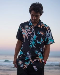 BILLABONG Sundays Floral Short Sleeve Shirt DENIM 17 BILLABONG Sundays Floral Short Sleeve Shirt DENIM -Mens Accessories Sales 2022 abywt00113 billabongl blk frt1 4