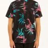 BILLABONG Sundays Floral Short Sleeve Shirt DENIM