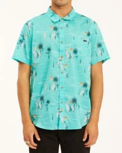 BILLABONG Sundays Floral Short Sleeve Shirt DENIM 22 BILLABONG Sundays Floral Short Sleeve Shirt DENIM -Mens Accessories Sales 2022 abywt00113 billabongw spe frt1 4