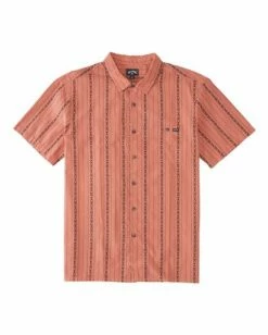BILLABONG Sundays Jacquard Short Sleeve Shirt SMOKE BLUE -Mens Accessories Sales 2022 abywt00114 billabongf dsr frt1 2