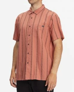 BILLABONG Sundays Jacquard Short Sleeve Shirt SMOKE BLUE -Mens Accessories Sales 2022 abywt00114 billabongw dsr sd1 2