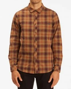 BILLABONG Coastline Flannel Shirt CLAY 25 BILLABONG Coastline Flannel Shirt CLAY -Mens Accessories Sales 2022 abywt00116 billabongw cof frt1 1
