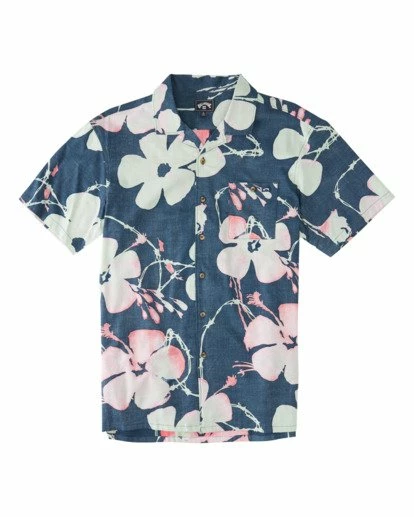 BILLABONG Sundays Vacay Short Sleeve Shirt NAVY 13 BILLABONG Sundays Vacay Short Sleeve Shirt NAVY - Image 13