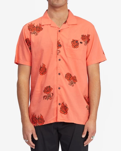 BILLABONG Sundays Vacay Short Sleeve Shirt NAVY 2 BILLABONG Sundays Vacay Short Sleeve Shirt NAVY - Image 2