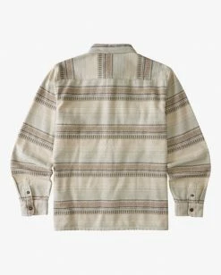 BILLABONG Offshore Jacquard Flannel Shirt STONE -Mens Accessories Sales 2022 abywt00135 billabongv stn bck1 1