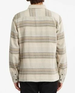 BILLABONG Offshore Jacquard Flannel Shirt STONE -Mens Accessories Sales 2022 abywt00135 billabongw stn bck1 1