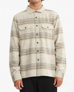 BILLABONG Offshore Jacquard Flannel Shirt STONE