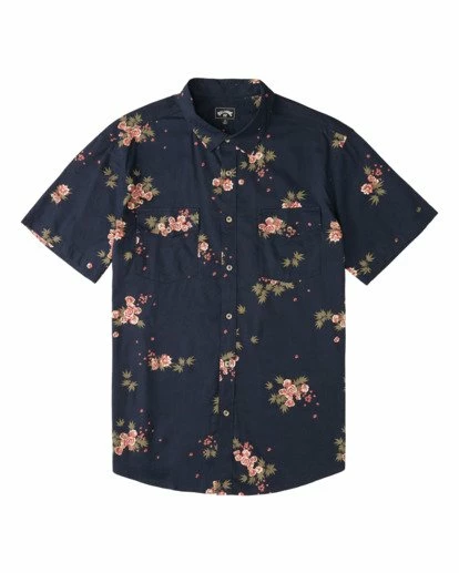 BILLABONG Wrangler Rose Garden Short Sleeve Shirt INDIGO 6 BILLABONG Wrangler Rose Garden Short Sleeve Shirt INDIGO - Image 6