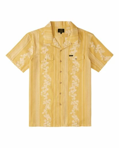 BILLABONG Wrangler Other Side Vacay Short Sleeve Shirt GOLD 7 BILLABONG Wrangler Other Side Vacay Short Sleeve Shirt GOLD - Image 7