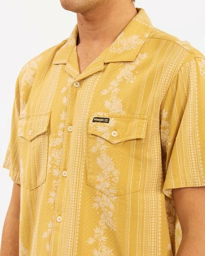 BILLABONG Wrangler Other Side Vacay Short Sleeve Shirt GOLD 6 BILLABONG Wrangler Other Side Vacay Short Sleeve Shirt GOLD - Image 6