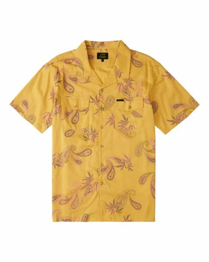BILLABONG Wrangler Hazy Paisley Vacay Short Sleeve Shirt SUNRISE 6 BILLABONG Wrangler Hazy Paisley Vacay Short Sleeve Shirt SUNRISE - Image 6