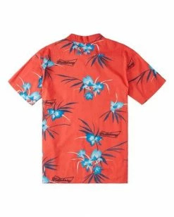 BILLABONG Budweiser Vacay Short Sleeve Shirt RED -Mens Accessories Sales 2022 abywt00143 billabongf red bck1 1