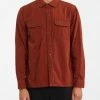BILLABONG Offshore Solid Flannel Shirt DARK SEAGREEN